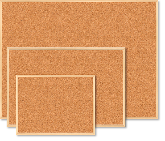 Дошка коркова BM №0013 45*60 у дерев'яній рамці, фото 1