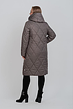 Елегантне пальто євро-зима з ромбоподібною стежкою М-1143, фото 3