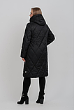 Елегантне пальто євро-зима з ромбоподібною стежкою М-1143, фото 5