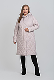 Елегантне пальто євро-зима з ромбоподібною стежкою М-1143, фото 6