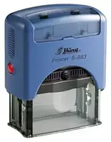 Штамп самонабірний 4-рядковий Shiny №S-883 (51918) для штампу 18мм * 47мм корпус синій