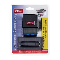 Штамп самонабірний 4-рядковий Shiny №S-883 (52931) для штампу 18мм * 47мм корпус чорний