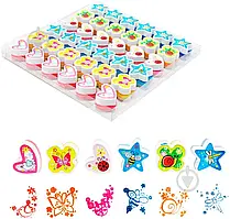 Штампики КНР №SS37A21 "Фігури" 30мм*20мм