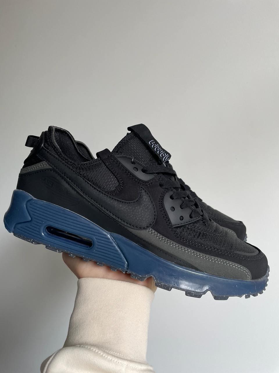 Чоловічі кросівки Nike Air Max Terrascape 90 Core Black Чорні Найк Аir Макс 90 шкіра текстиль, фото 1