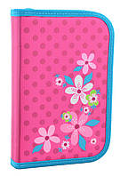 Пенал-книжка Smart №531677 "Flowers" на 1 відділення з 1 відворотом