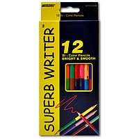 Олівці кольорові двосторонні Marco №4110 12 штук / 24 кольора