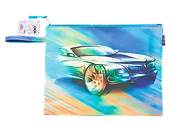 Папка тканинна на блискавці А4+ Zibi №7055090 "Швидкість" прогумована