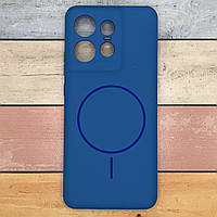 Чохол для Motorola Edge 50 Pro протиударний бампер із мікрофіброю, Soft Touch, Lakshmi (синій/Navy Blue)