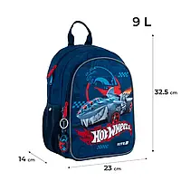 Рюкзак Kite дошкільний м'який Kids №25-2735XS "Hot Wheels" (9літрів) для хлопчика