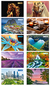 Календар настінний квартальний на 2026 рік 3 пружини BUROMAX BM.2105