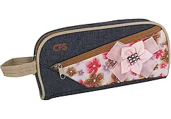 Пенал-сошетка CFS №85344 "Jean Flower" на 1 відділення з кишенею та тримачем