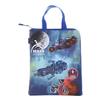 Портфель шкільний тканинний А4+ вертікальний Zibi №705552 "Всесвіт" на 2 відділення прогумований з т