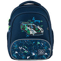 Рюкзак GoPack каркасний ортопедичний Ed. №24-597M-7 "Racing Car" з нашивкою (12.5літрів) для хлопчик
