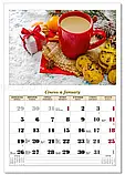 Календар 2026 Колаж, настінний перекидний 320*240 Кава для душі, фото 3
