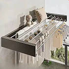 Настінна сушарка TM-Y100, 100x50 см, до 100 кг, вішалка для білизни та одягу, фото 4