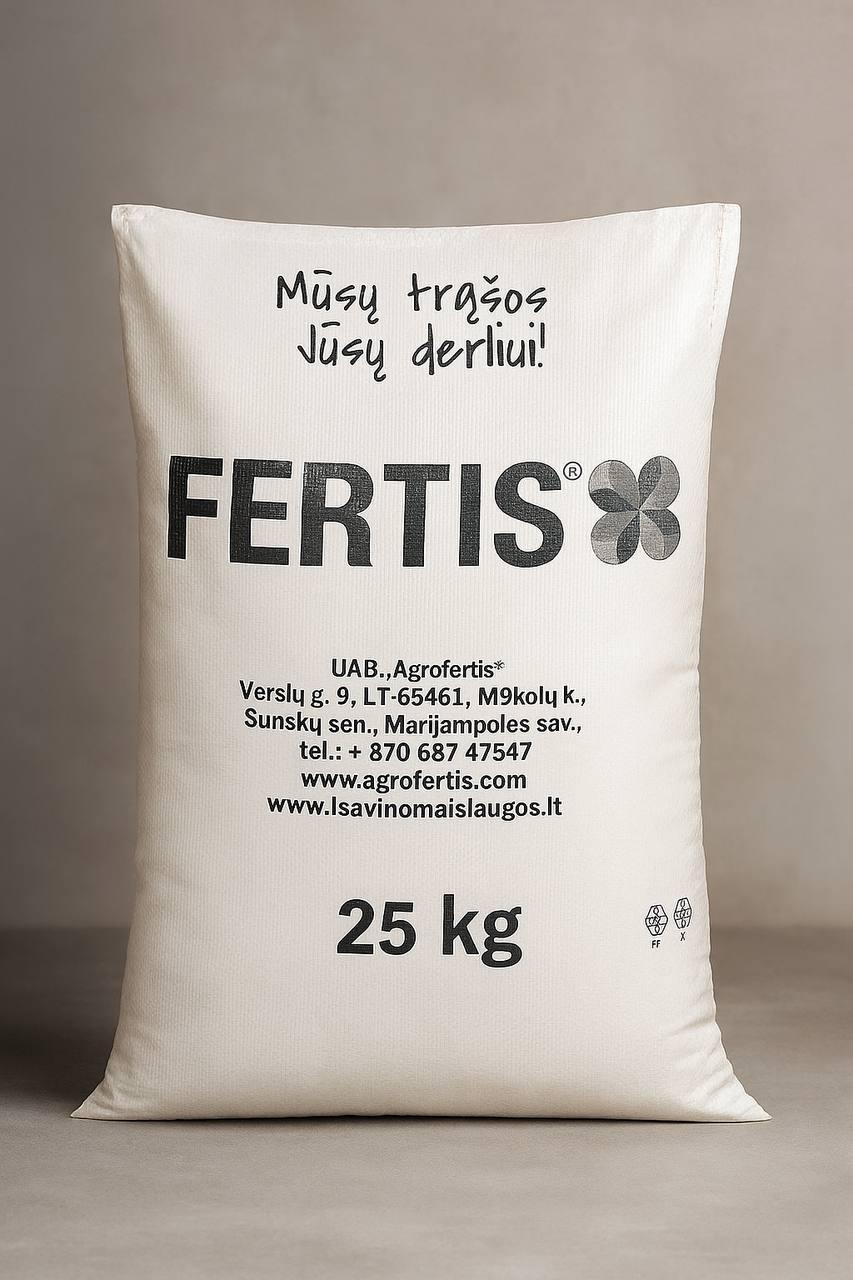 Фертіс, Fertis, Мінеральні комплексні добрива NPK 17-6-11+Mg+S+B,  Білий мішок - 25 кг, фото 1