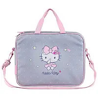 Портфель шкільнийй тканевий A4+ Kite №25-589-1 "Hello Kitty" тканевими ручками