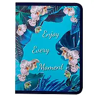 Папка на блискавці В5 BM №3961-14 "Exotic" блакитна