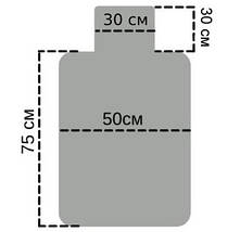 Додаткова хутряна накидка на спинку заднього сидіння автомобіля коричнева з підголовником, фото 4