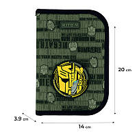 Пенал-книжка Kite №24-622 "Transformers" на 1 відділення з 2 відворотами для хлопчика