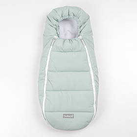 Конверт кокон дитячий зимовий на флісі від народження до 9-10 місяців для виписки та коляски Baby XS ДоРечі м'ятний