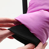 Демісезонна куртка для дівчинки 1-14 років на весну осінь Дитяча Осіння курточка для дітей та підлітків Чорно-рожевий 74-80, фото 4