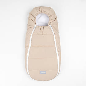 Конверт кокон дитячий зимовий на флісі від народження до 9-10 місяців для виписки та коляски Baby XS ДоРечі лате