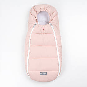 Конверт кокон дитячий зимовий на флісі від народження до 9-10 місяців для виписки та коляски Baby XS ДоРечі рожевий
