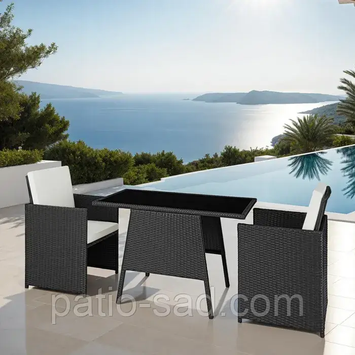 Набір садових меблів із ротангу Lozanna, 2+1, фото 1