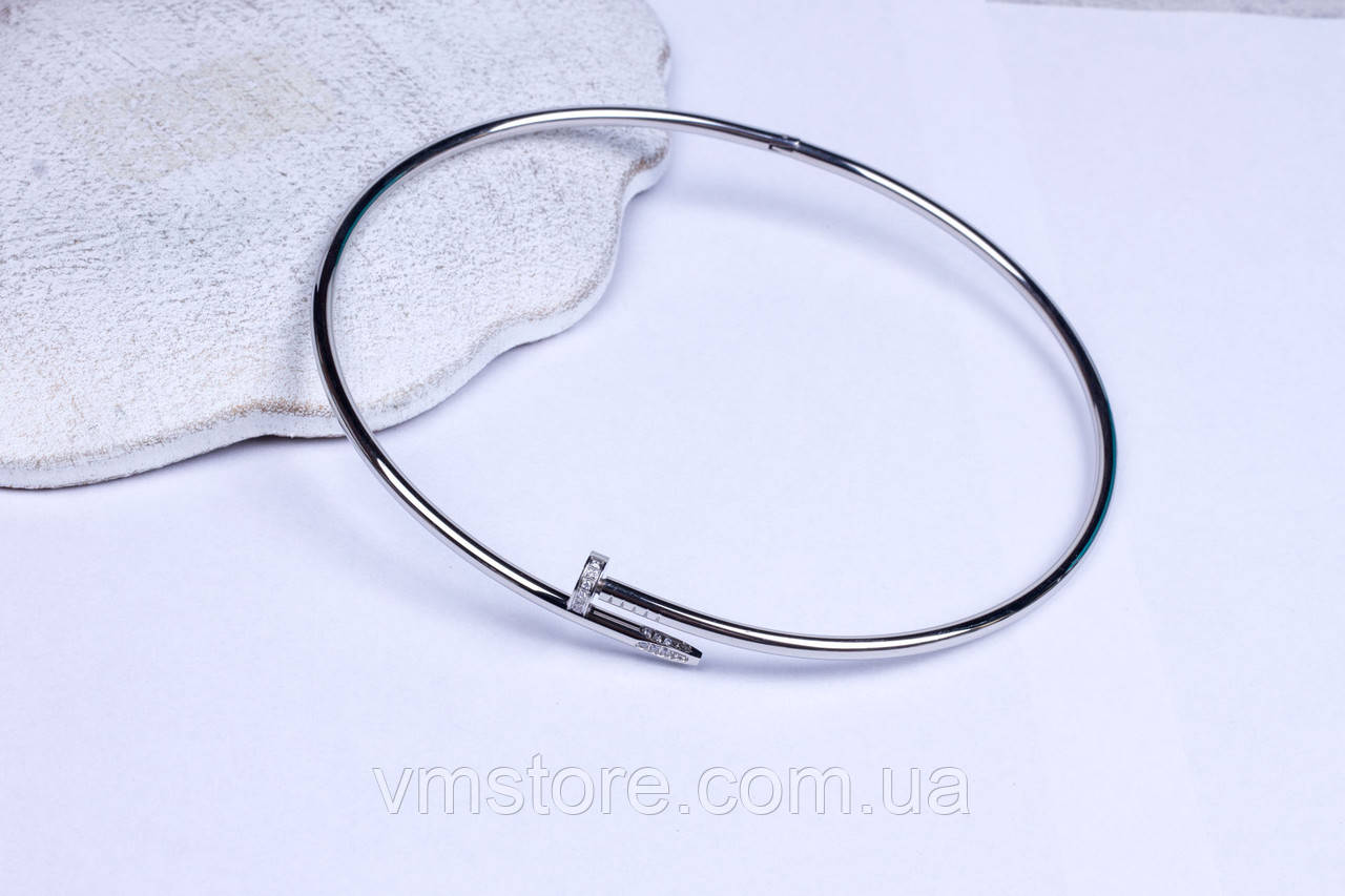 Кольє цвях, чокер цвях на шию, родована сталь, фото 1