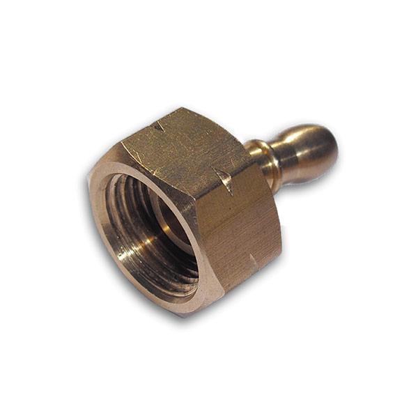 Адаптер (перехідник) РВ 21,8 мм / ніпель 9-10 мм, латунь, PRA7, фото 1