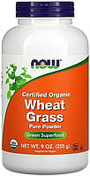 Пророщенная пшеница для укрепления иммунитета и здоровья NOW Foods Wheat Grass 255 грамм