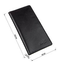 Вертикальне портмоне SHVIGEL 13991 Чорне, фото 3