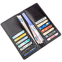 Вертикальне портмоне SHVIGEL 13991 Чорне, фото 6