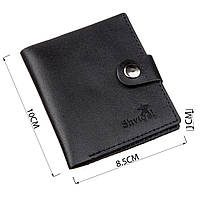 Портмоне вертикальне чоловіче шкіряне SHVIGEL 16225 Чорне, фото 3