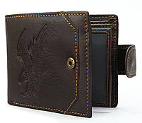 Портмоне чоловіче з орлом 20231 Vintage Коричневе, фото 5