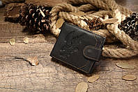 Портмоне чоловіче з орлом 20231 Vintage Коричневе, фото 6