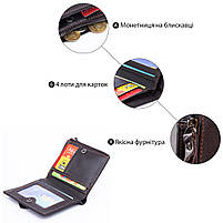 Гаманець чоловічий Vintage 14687 Коричневий, фото 5