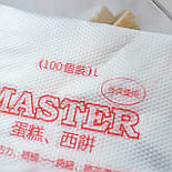 Кондитерські мішки одноразові Master L, 100 шт (34х25 см, для крему та глазурі), фото 3