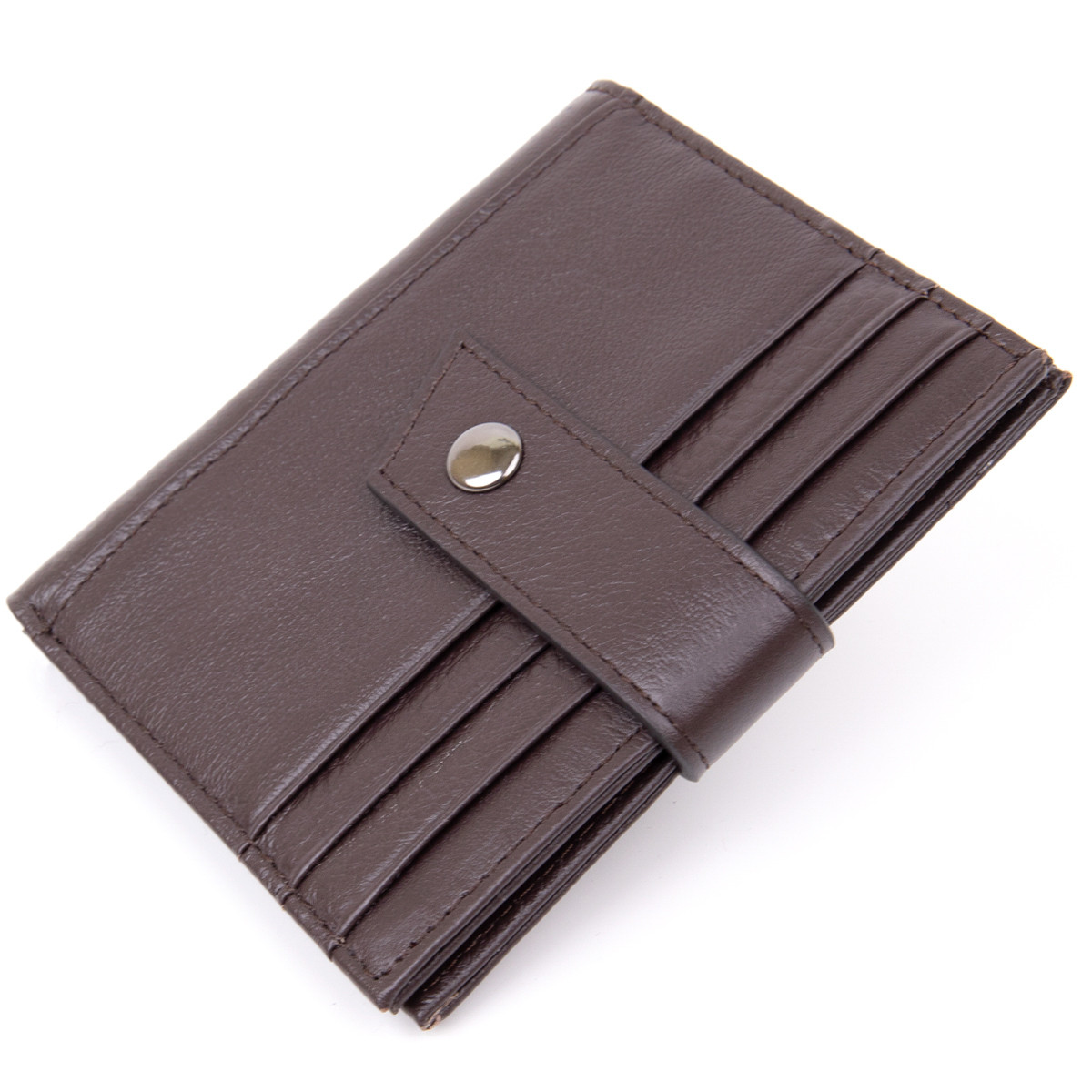 Картхолдер унісекс Vintage 20447 Темно-коричневий, фото 1