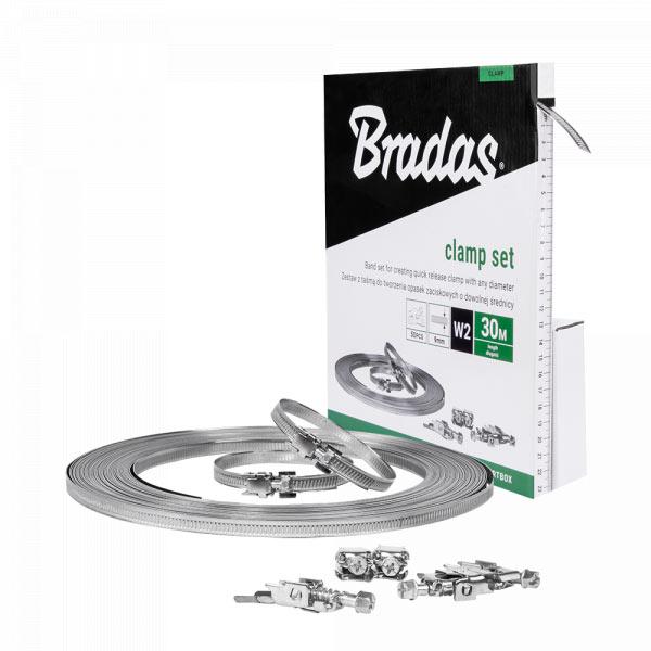 Черв'ячна стрічка в рулоні W2, довжина 30м, 50 замків, OACW2 30/9 CARTBOX, фото 1