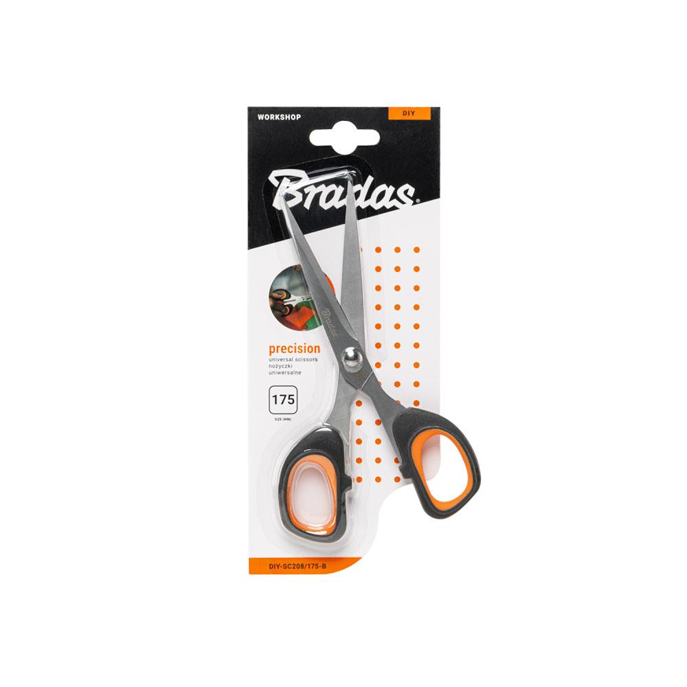 Ножиці універсальні PRECISION, 175 мм, HOME & GARAGE, DIY-SC208/175-B, фото 1