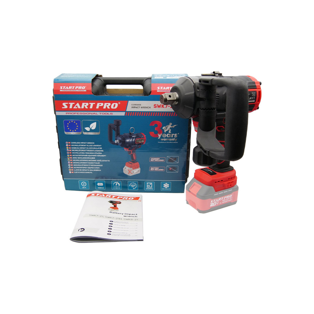 Гайковерт акумуляторний Start Pro SWK7-21H (безщітковий, ударний, без АКБ та ЗУ)