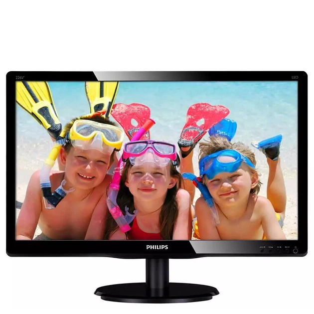 Монітор Philips 226V4L/21.5" (1920x1080) TN/DVI, VGA, VESA 100x100 Б/В, фото 1
