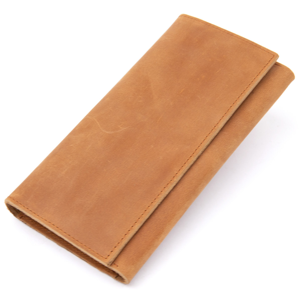 Портмоне в ретро стилі і матовій шкірі 14295 Vintage Рудий, фото 1