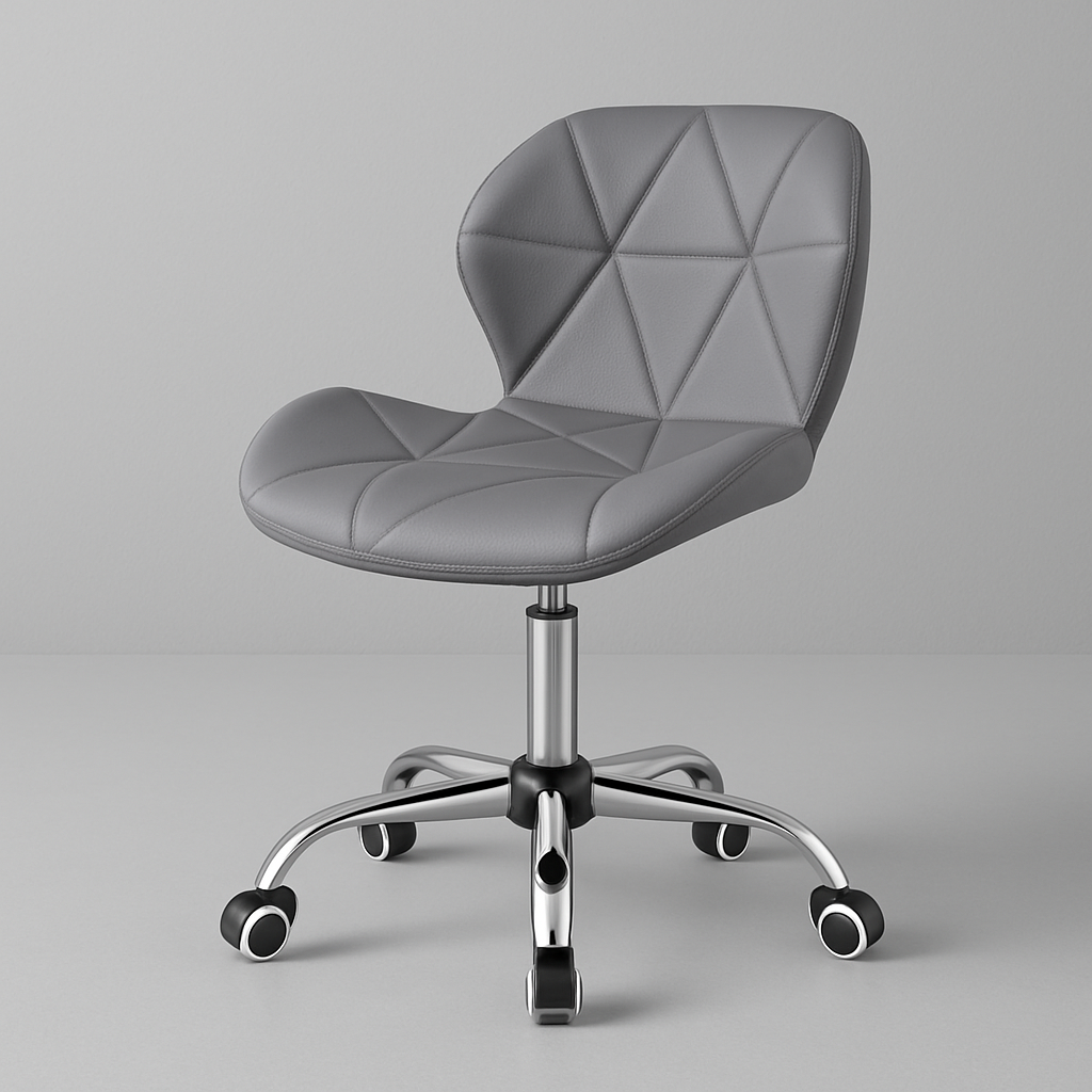 Робоче крісло Стар Нью сіре з екошкіри обертове, фото 1