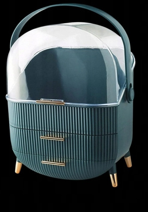 Органайзер Ecarla RING скринька для косметики, біжутерії XL багаторівневий Elegant Green