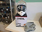Шолом Dual Sport для мотокросу дорожній O'neal Sierra II White M (57-58cm), фото 5