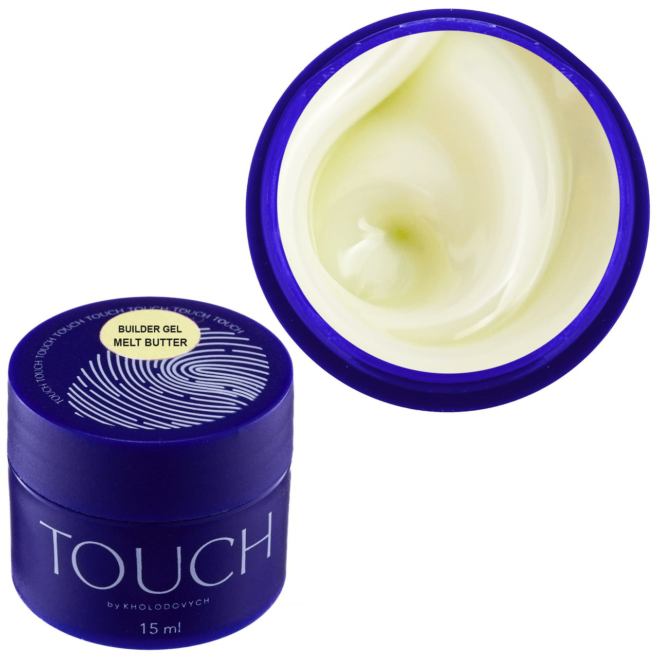 Гель для нарощування TOUCH Builder Gel Melt Butter, 15 мл пастельно-жовтий, вершкове масло