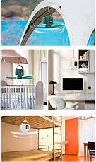 Вентилятор для кемпінгу 5200 мА·год, мініUSB-вентилятор для кемпінгу зі світлодіодною підсвіткою і гачками, фото 5